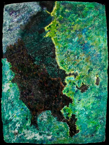 THAILAND/ PHUKET AWASH 30 ¼” x 22” encaustic on Arches