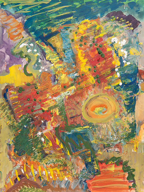 MASSACRE ? EASTER SUNDAY? YES!!<br />Carbon pencil, gouache on Arches paper<br />16 x 12 in.<br />Sunday, April 9, 2023.
